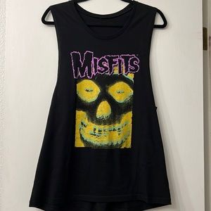 Misfits skull tank top